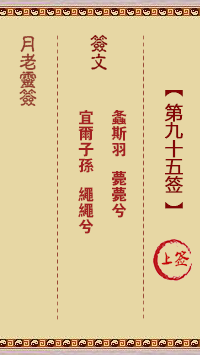 观音灵签第95签