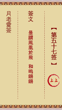 观音灵签第57签