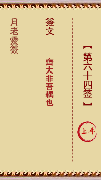 观音灵签第64签