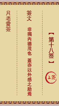 观音灵签第18签