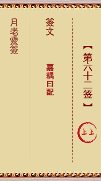 观音灵签第62签