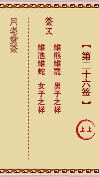 观音灵签第26签